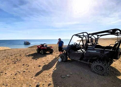 Hurghada Quad i Buggy z widokiem na morze, wielbłąd o wschodzie słońca